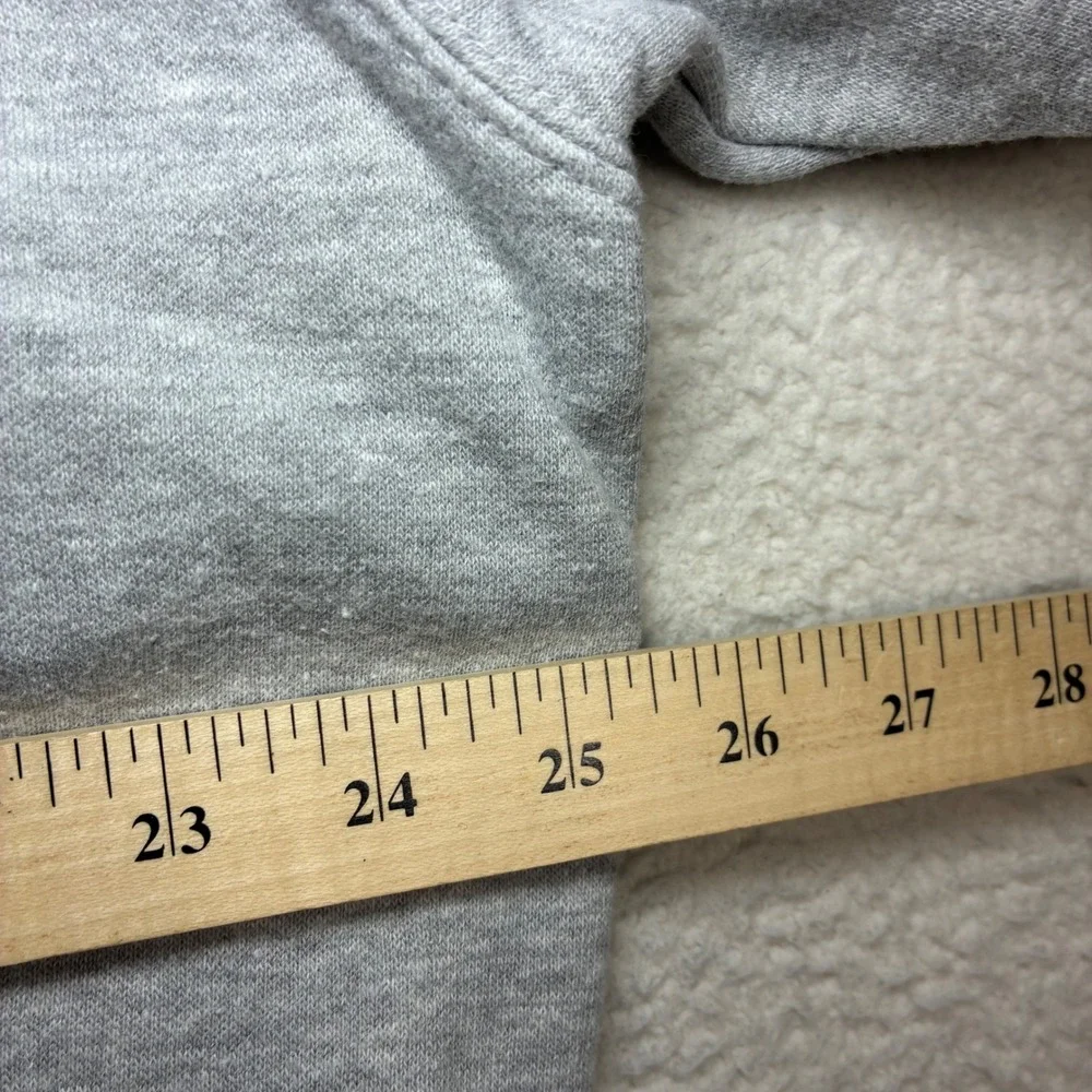 Vintage Nike Duke Blue Devil Center Swoosh Hoodie Men L Gray Fleece Pullover Y2K